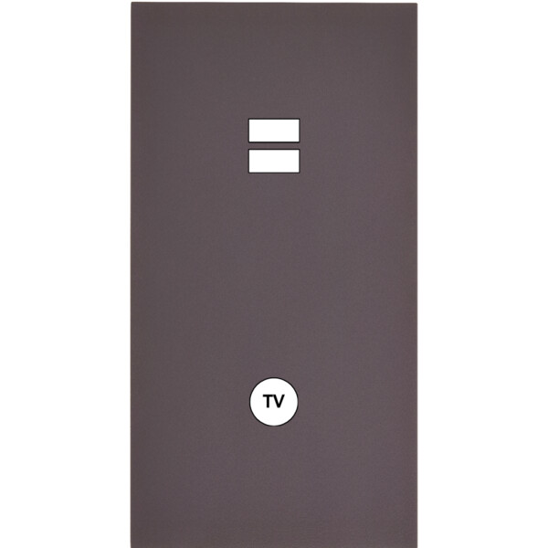 Façade Désir Anthracite Mat Double Verticale U1 C1 - Modelec - 297819
