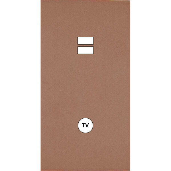 Façade Désir Moka Mat Double Verticale U1 C1 - Modelec - 297825