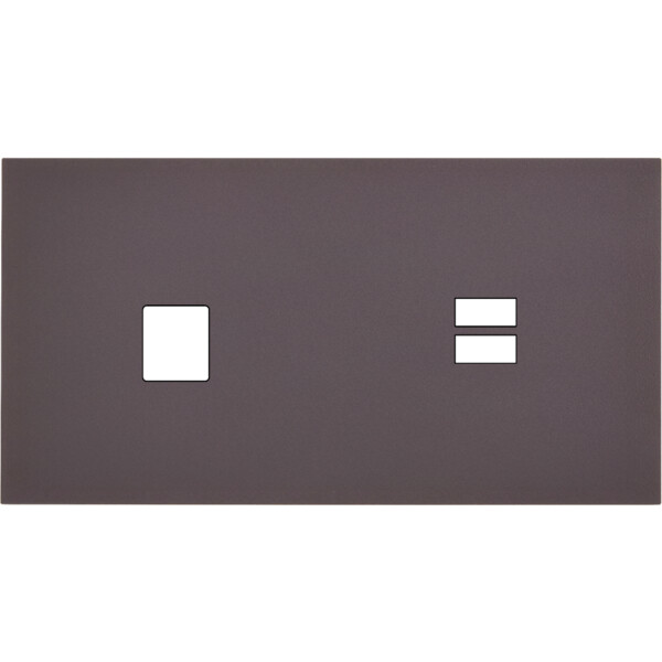 Façade Désir Anthracite Mat Double Horizontale M1 U1 - Modelec - 298819