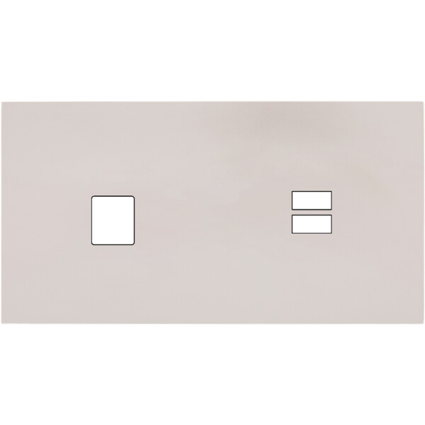 Façade Désir Gris Perle Mat Double Horizontale M1 U1 - Modelec - 298823