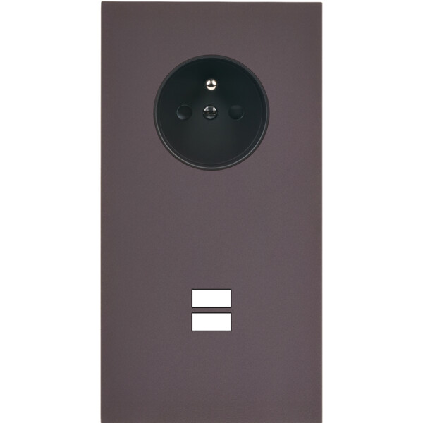 Façade Désir Anthracite Mat Double Verticale PC U1 - Modelec - 299819