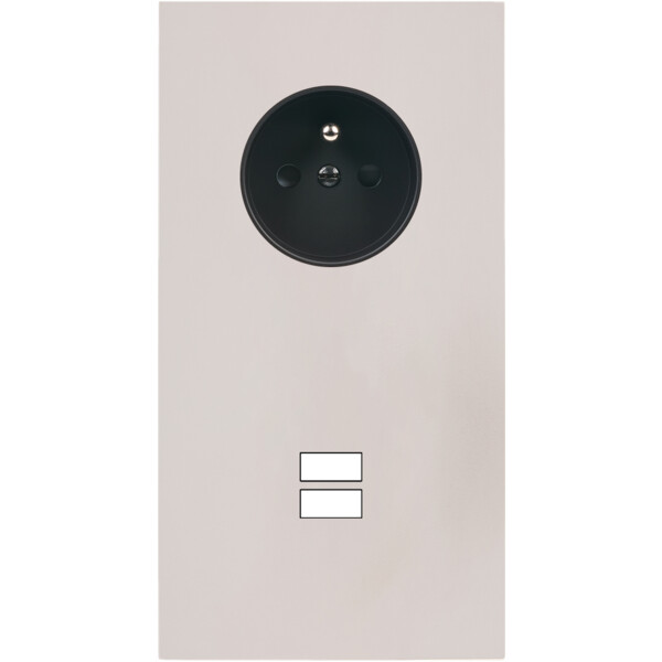 Façade Désir Gris Perle Mat Double Verticale PC U1 - Modelec - 299823