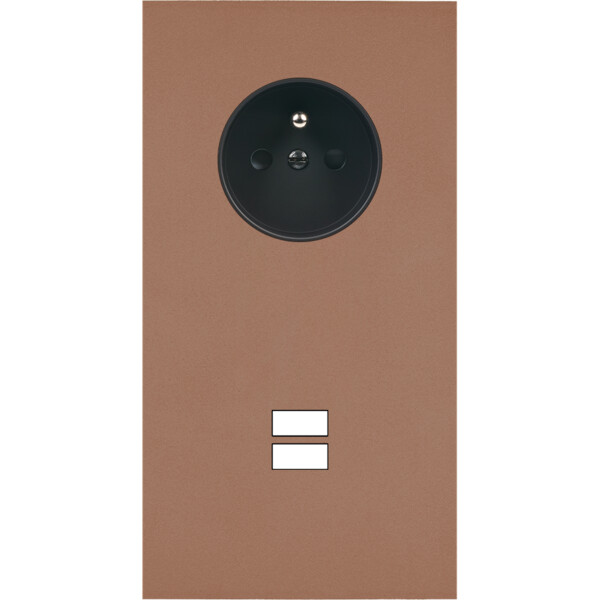 Façade Désir Moka Mat Double Verticale PC U1 - Modelec - 299825