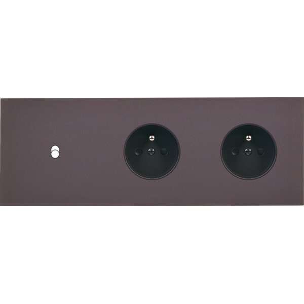 Façade Désir Anthracite Mat Triple Horizontale B1 PC Pc - Modelec - 311819
