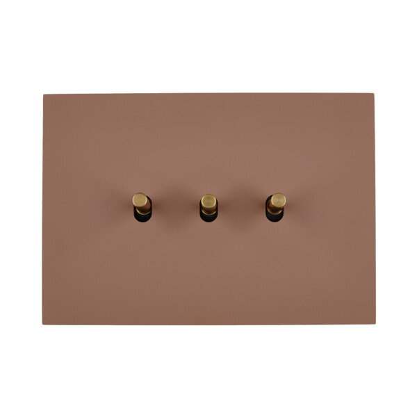 Façade Désir Moka Mat 3 modules B3 - Modelec - 3133825