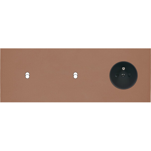 Façade Désir Moka Mat Triple Horizontale B1 B1 PC - Modelec - 316825