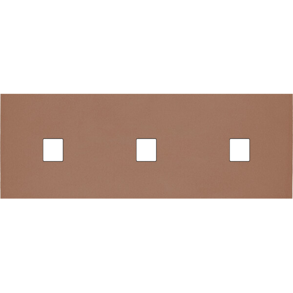 Façade Désir Moka Mat Triple Horizontale 1 Media 1 Media 1 Media - Modelec - 320825
