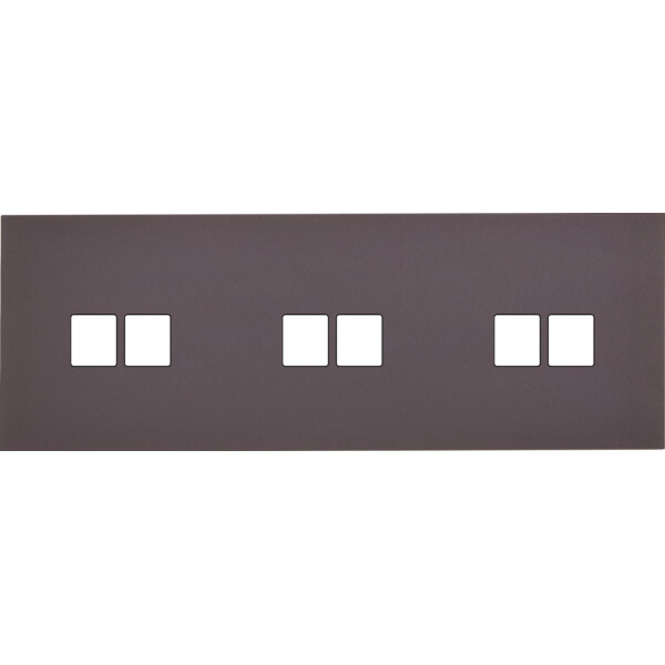 Façade Désir Anthracite Mat Triple Horizontale 2 Medias 2 Medias 2 Medias - Modelec - 323819