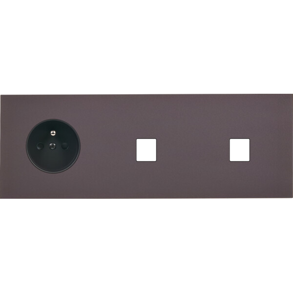 Façade Désir Anthracite Mat Triple Horizontale PC M1 M1 - Modelec - 326819