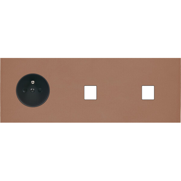 Façade Désir Moka Mat Triple Horizontale PC M1 M1 - Modelec - 326825