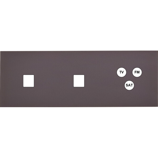 Façade Désir Anthracite Mat Triple Horizontale M1 M1 C3 - Modelec - 328819