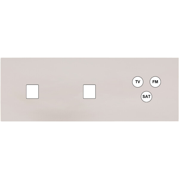 Façade Désir Gris Perle Mat Triple Horizontale M1 M1 C3 - Modelec - 328823