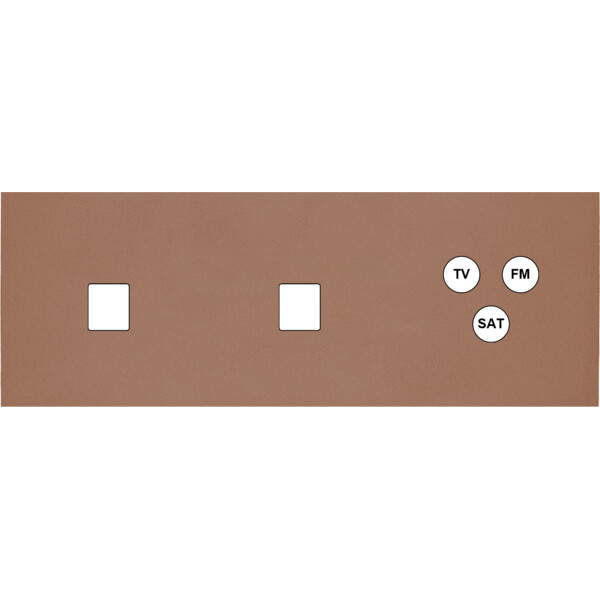 Façade Désir Moka Mat Triple Horizontale M1 M1 C3 - Modelec - 328825
