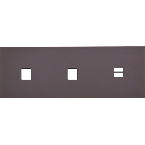 Façade Désir Anthracite Mat Triple Horizontale M1 M1 U1 - Modelec - 330819
