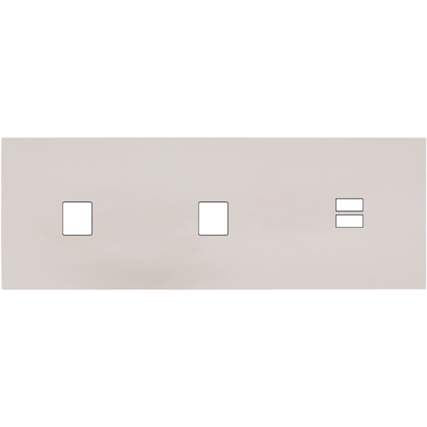 Façade Désir Gris Perle Mat Triple Horizontale M1 M1 U1 - Modelec - 330823