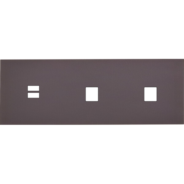 Façade Désir Anthracite Mat Triple Horizontale U1 M1 M1 - Modelec - 331819
