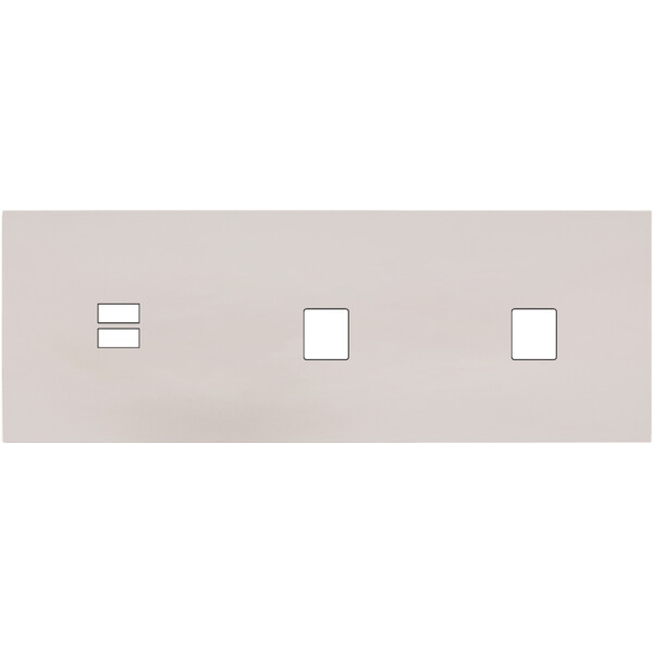 Façade Désir Gris Perle Mat Triple Horizontale U1 M1 M1 - Modelec - 331823