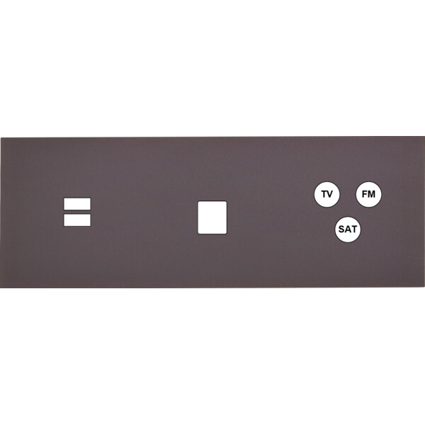 Façade Désir Anthracite Mat Triple Horizontale U1 M1 C3 - Modelec - 338819
