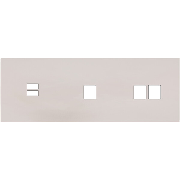 Façade Désir Gris Perle Mat Triple Horizontale U1 M1 M2 - Modelec - 340823