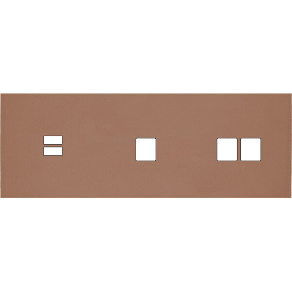 Façade Désir Moka Mat Triple Horizontale U1 M1 M2 - Modelec - 340825