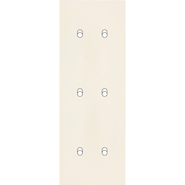 Façade Désir Ivoire Mat Triple Verticale B2 B2 B2 - Modelec - 356821
