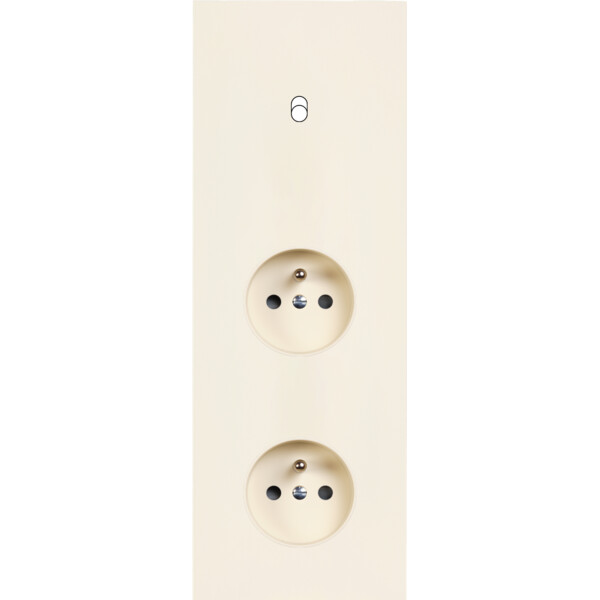 Façade Désir Ivoire Mat Triple Verticale B1 PC Pc - Modelec - 361821