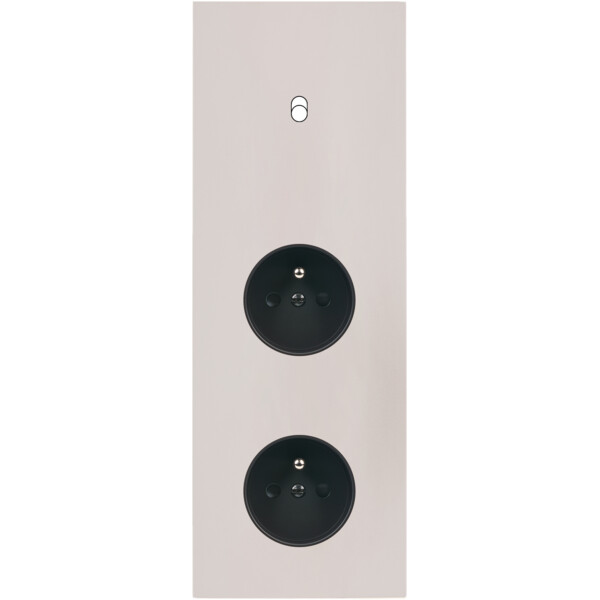Façade Désir Gris Perle Mat Triple Verticale B1 PC Pc - Modelec - 361823