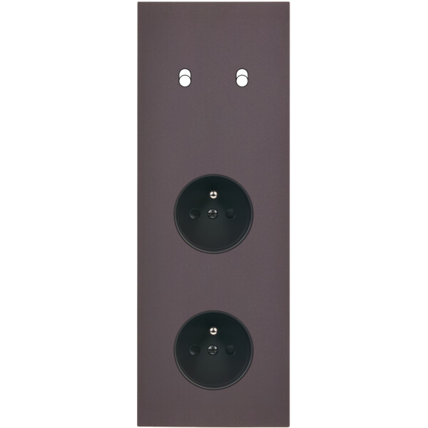 Façade Désir Anthracite Mat Triple Verticale B2 PC Pc - Modelec - 362819