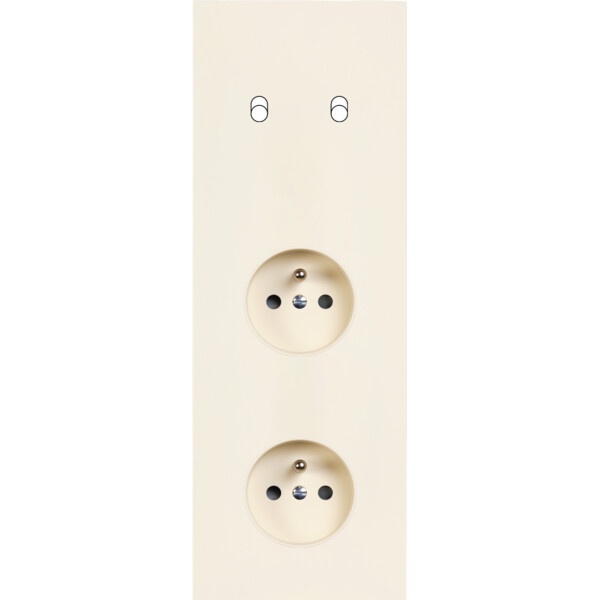 Façade Désir Ivoire Mat Triple Verticale B2 PC Pc - Modelec - 362821