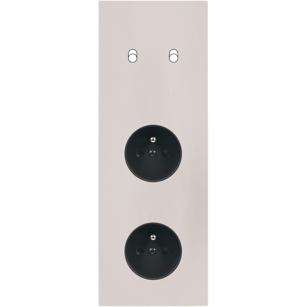Façade Désir Gris Perle Mat Triple Verticale B2 PC Pc - Modelec - 362823