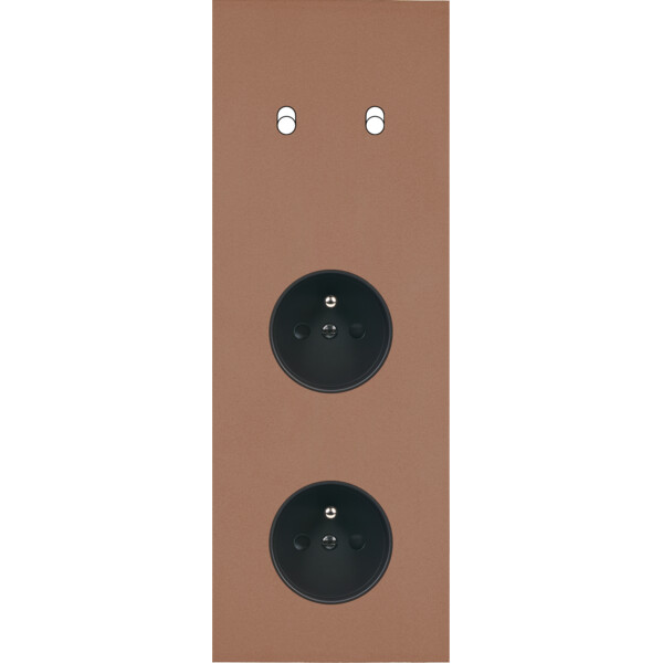 Façade Désir Moka Mat Triple Verticale B2 PC Pc - Modelec - 362825