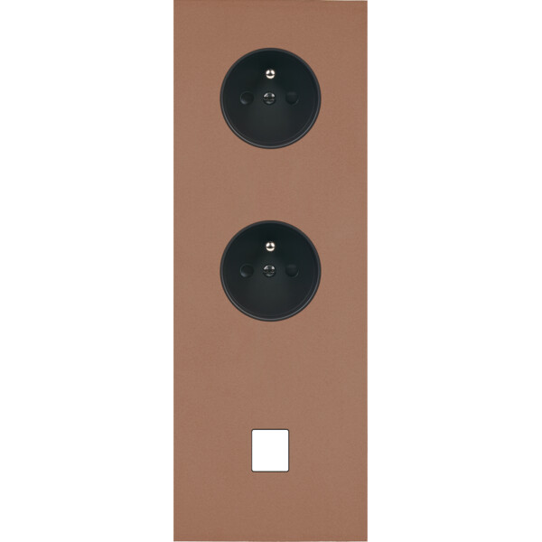 Façade Désir Moka Mat Triple Verticale PC Pc 1 Media - Modelec - 363825