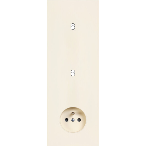 Façade Désir Ivoire Mat Triple Verticale 1 Basculeur 1 Basculeur Pc - Modelec - 366821