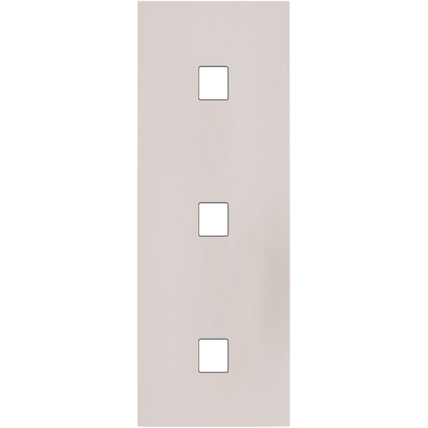 Façade Désir Gris Perle Mat Triple Verticale 1 Media 1 Media 1 Media - Modelec - 370823