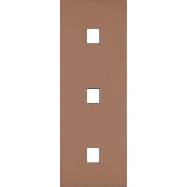 Façade Désir Moka Mat Triple Verticale 1 Media 1 Media 1 Media - Modelec - 370825