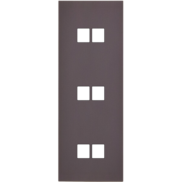 Façade Désir Anthracite Mat Triple Verticale 2 Medias 2 Medias 2 Medias - Modelec - 373819