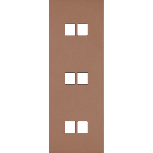 Façade Désir Moka Mat Triple Verticale 2 Medias 2 Medias 2 Medias - Modelec - 373825