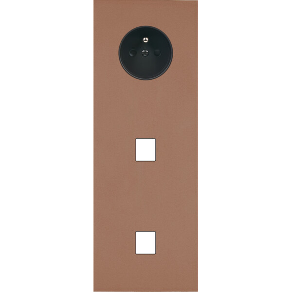 Façade Désir Moka Mat Triple Verticale PC M1 M1 - Modelec - 376825