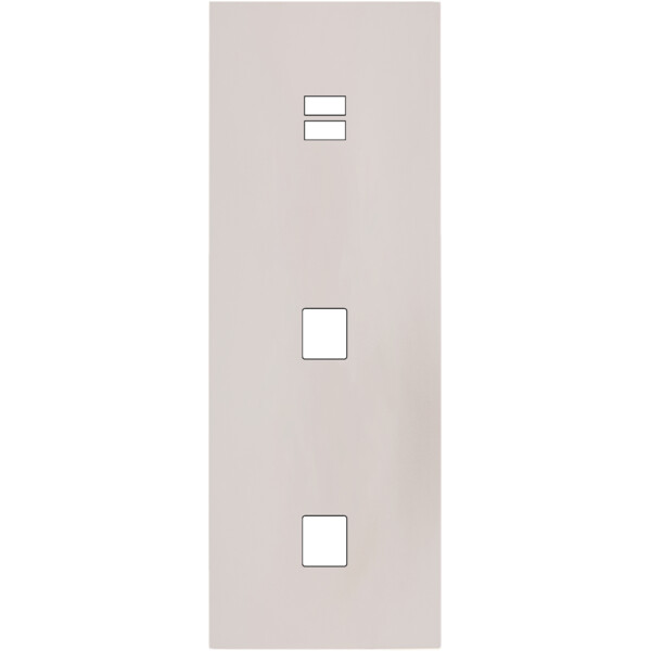 Façade Désir Gris Perle Mat Triple Verticale U1 M1 M1 - Modelec - 381823