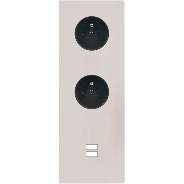 Façade Désir Gris Perle Mat Triple Verticale PC Pc U1 - Modelec - 387823
