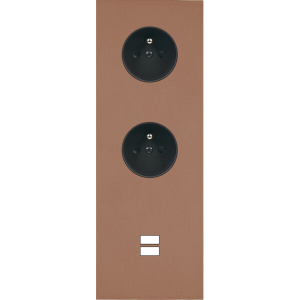 Façade Désir Moka Mat Triple Verticale PC Pc U1 - Modelec - 387825