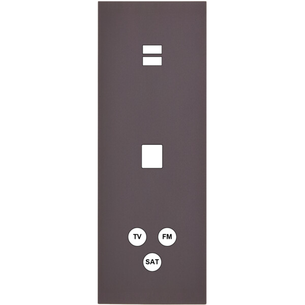 Façade Désir Anthracite Mat Triple Verticale U1 M1 C3 - Modelec - 388819