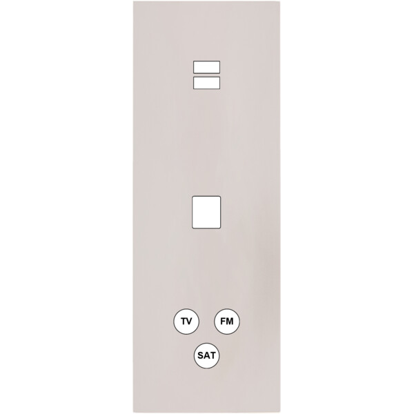 Façade Désir Gris Perle Mat Triple Verticale U1 M1 C3 - Modelec - 388823