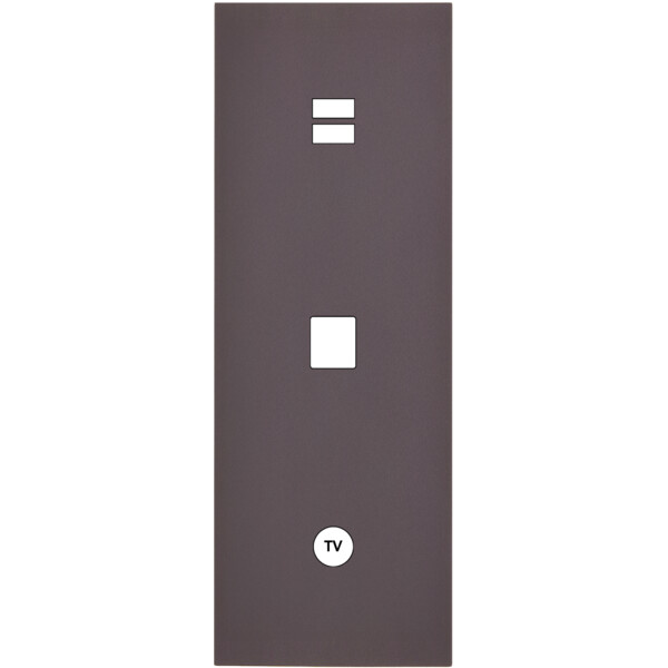 Façade Désir Anthracite Mat Triple Verticale U1 M1 C1 - Modelec - 389819