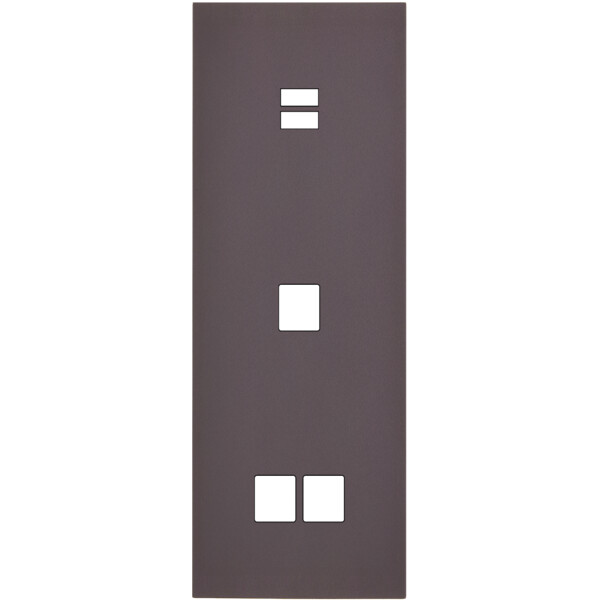 Façade Désir Anthracite Mat Triple Verticale U1 M1 M2 - Modelec - 390819