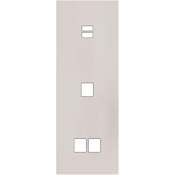 Façade Désir Gris Perle Mat Triple Verticale U1 M1 M2 - Modelec - 390823