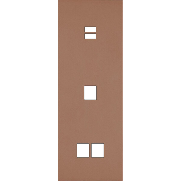 Façade Désir Moka Mat Triple Verticale U1 M1 M2 - Modelec - 390825