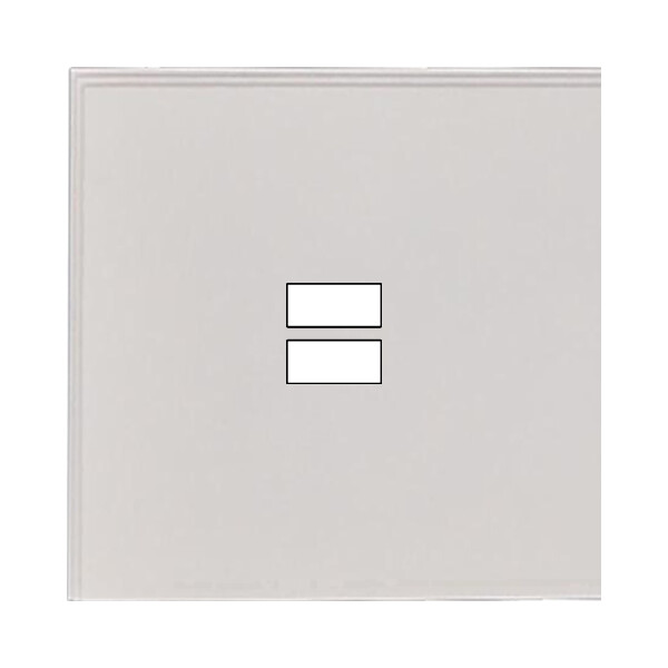 Façade Empreintes ANGLE Blanc Simple Chargeur USB, magnétique - Modelec - 189471M-E2
