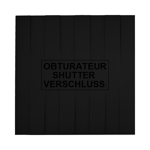 Façade Empreintes LIGNE Noir Simple Obturateur, magnétique - Modelec - 198472M-E5