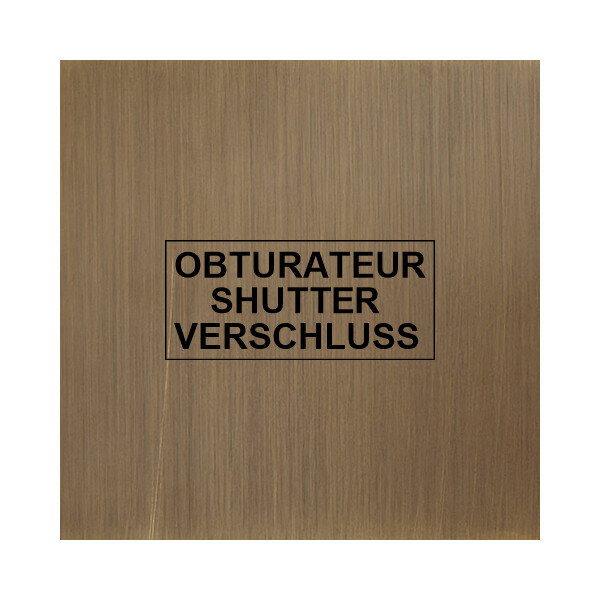 Façade Empreintes PLAN Vieux Bronze Simple Obturateur, magnétique - Modelec - 198477M-E0